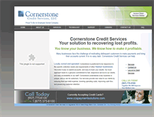 Tablet Screenshot of cornerstonecredit.com